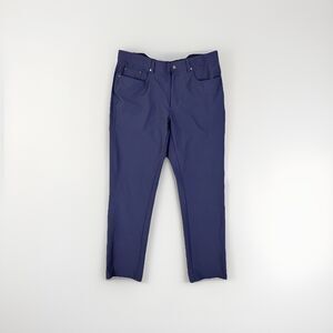 Greg Norman Blue Cuffed Stretch Dress Pants Men’s 34 x 30 Polyester/Spandex